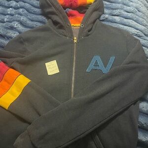 Aviator nation vintage zip up sweatshirt xs